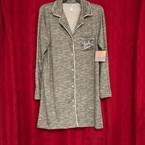 Gray Women's Pajama Shirt